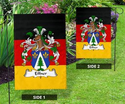 ScotsTee Shop Germans Effner Coat of Arms on Germany Flag Garden Flag/ House Flag