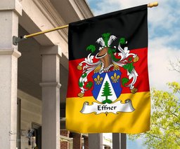 ScotsTee Shop Germans Effner Coat of Arms on Germany Flag Garden Flag/ House Flag
