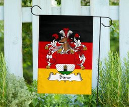 ScotsTee Shop Germans Durer - Durer Coat of Arms on Germany Flag Garden Flag/ House Flag