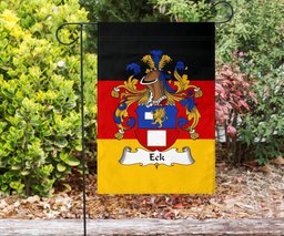 ScotsTee Shop Germans Eck Coat of Arms on Germany Flag Garden Flag/ House Flag
