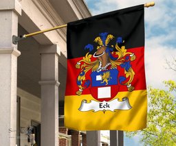 ScotsTee Shop Germans Eck Coat of Arms on Germany Flag Garden Flag/ House Flag