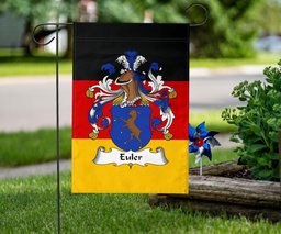 ScotsTee Shop Germans Euler Coat of Arms on Germany Flag Garden Flag/ House Flag