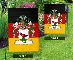ScotsTee Shop Germans Goll Coat of Arms on Germany Flag Garden Flag/ House Flag
