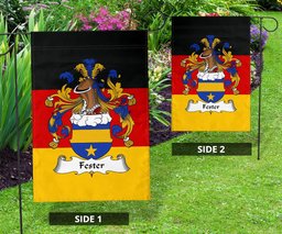 ScotsTee Shop Germans Fester Coat of Arms on Germany Flag Garden Flag/ House Flag