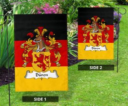 ScotsTee Shop Germans Duren Coat of Arms on Germany Flag Garden Flag/ House Flag