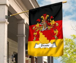 ScotsTee Shop Germans Droste Coat of Arms on Germany Flag Garden Flag/ House Flag