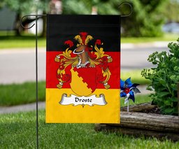 ScotsTee Shop Germans Droste Coat of Arms on Germany Flag Garden Flag/ House Flag