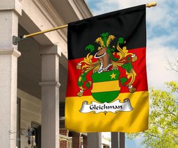 ScotsTee Shop Germans Gleichman Coat of Arms on Germany Flag Garden Flag/ House Flag
