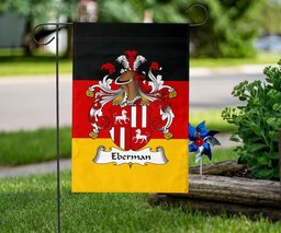 ScotsTee Shop Germans Eberman Coat of Arms on Germany Flag Garden Flag/ House Flag