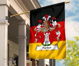 ScotsTee Shop Germans Farber Coat of Arms on Germany Flag Garden Flag/ House Flag