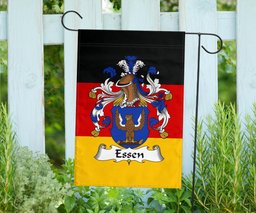 ScotsTee Shop Germans Essen Coat of Arms on Germany Flag Garden Flag/ House Flag
