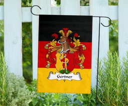 ScotsTee Shop Germans Gertner Coat of Arms on Germany Flag Garden Flag/ House Flag