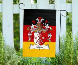 ScotsTee Shop Germans Eisen Coat of Arms on Germany Flag Garden Flag/ House Flag