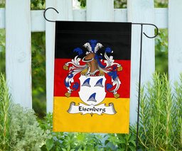 ScotsTee Shop Germans Eisenberg Coat of Arms on Germany Flag Garden Flag/ House Flag