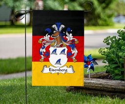 ScotsTee Shop Germans Eisenberg Coat of Arms on Germany Flag Garden Flag/ House Flag