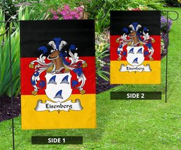 ScotsTee Shop Germans Eisenberg Coat of Arms on Germany Flag Garden Flag/ House Flag