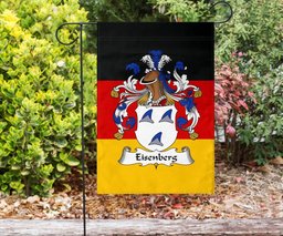 ScotsTee Shop Germans Eisenberg Coat of Arms on Germany Flag Garden Flag/ House Flag