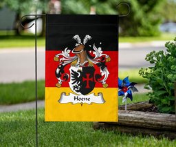 ScotsTee Shop Germans Hoene Coat of Arms on Germany Flag Garden Flag/ House Flag