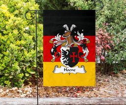 ScotsTee Shop Germans Hoene Coat of Arms on Germany Flag Garden Flag/ House Flag