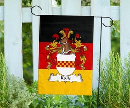 ScotsTee Shop Germans Kalle Coat of Arms on Germany Flag Garden Flag/ House Flag
