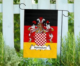 ScotsTee Shop Germans Hohnstein Coat of Arms on Germany Flag Garden Flag/ House Flag