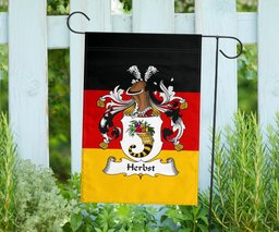 ScotsTee Shop Germans Herbst Coat of Arms on Germany Flag Garden Flag/ House Flag