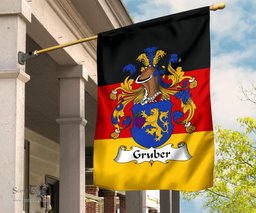 ScotsTee Shop Germans Gruber Coat of Arms on Germany Flag Garden Flag/ House Flag