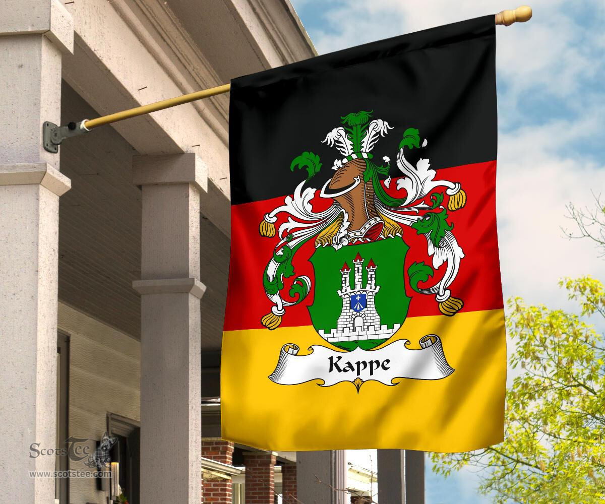 ScotsTee Shop Germans Kappe Coat of Arms on Germany Flag Garden Flag/ House Flag
