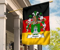 ScotsTee Shop Germans Kappe Coat of Arms on Germany Flag Garden Flag/ House Flag