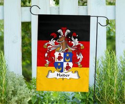 ScotsTee Shop Germans Haider Coat of Arms on Germany Flag Garden Flag/ House Flag