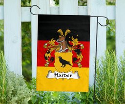 ScotsTee Shop Germans Harder Coat of Arms on Germany Flag Garden Flag/ House Flag