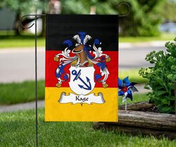 ScotsTee Shop Germans Kage Coat of Arms on Germany Flag Garden Flag/ House Flag