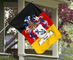 ScotsTee Shop Germans Kage Coat of Arms on Germany Flag Garden Flag/ House Flag