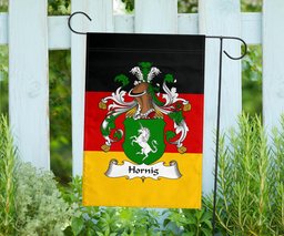 ScotsTee Shop Germans Hornig Coat of Arms on Germany Flag Garden Flag/ House Flag