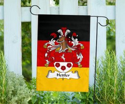 ScotsTee Shop Germans Hettler Coat of Arms on Germany Flag Garden Flag/ House Flag