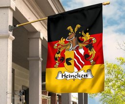 ScotsTee Shop Germans Heineken Coat of Arms on Germany Flag Garden Flag/ House Flag