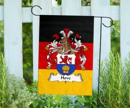 ScotsTee Shop Germans Hove Coat of Arms on Germany Flag Garden Flag/ House Flag