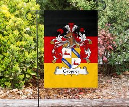 ScotsTee Shop Germans Gropper Coat of Arms on Germany Flag Garden Flag/ House Flag