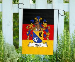 ScotsTee Shop Germans Heyn Coat of Arms on Germany Flag Garden Flag/ House Flag