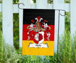ScotsTee Shop Germans Hobe Coat of Arms on Germany Flag Garden Flag/ House Flag