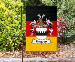 ScotsTee Shop Germans Heyden Coat of Arms on Germany Flag Garden Flag/ House Flag