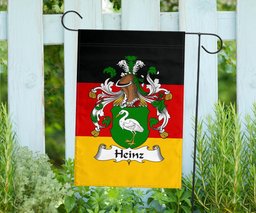 ScotsTee Shop Germans Heinz Coat of Arms on Germany Flag Garden Flag/ House Flag