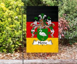 ScotsTee Shop Germans Heinz Coat of Arms on Germany Flag Garden Flag/ House Flag