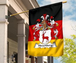 ScotsTee Shop Germans Hirschberg Coat of Arms on Germany Flag Garden Flag/ House Flag