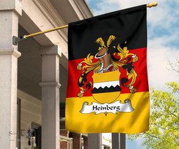 ScotsTee Shop Germans Heinberg Coat of Arms on Germany Flag Garden Flag/ House Flag