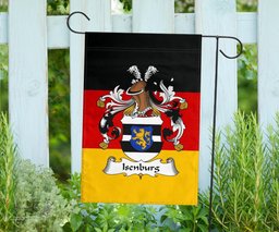 ScotsTee Shop Germans Isenburg Coat of Arms on Germany Flag Garden Flag/ House Flag