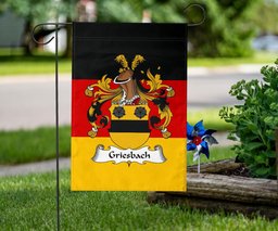 ScotsTee Shop Germans Griesbach Coat of Arms on Germany Flag Garden Flag/ House Flag