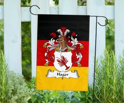 ScotsTee Shop Germans Hager II Coat of Arms on Germany Flag Garden Flag/ House Flag