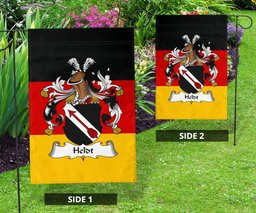 ScotsTee Shop Germans Heldt Coat of Arms on Germany Flag Garden Flag/ House Flag