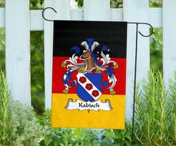 ScotsTee Shop Germans Kabisch Coat of Arms on Germany Flag Garden Flag/ House Flag